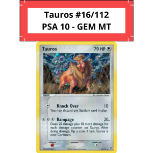 Tauros 16/112 (PSA 10 GEM MT)