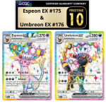 Espeon EX & Umbreon EX (CGC Pristine 10)