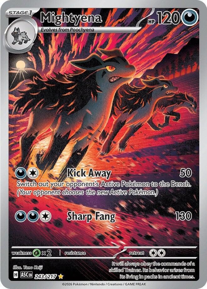 206b41163bb0a33799e162d4671149e5.jpg Mightyena #243/217 - Bilde 1
