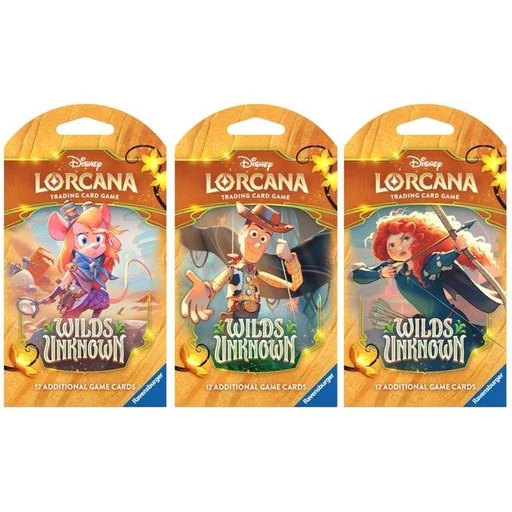 5e5760e7264c1015f83f75e0b340a8ca.webp Lorcana Wilds Unknown (Set12) Sleeved Boosterpack - Bilde 1