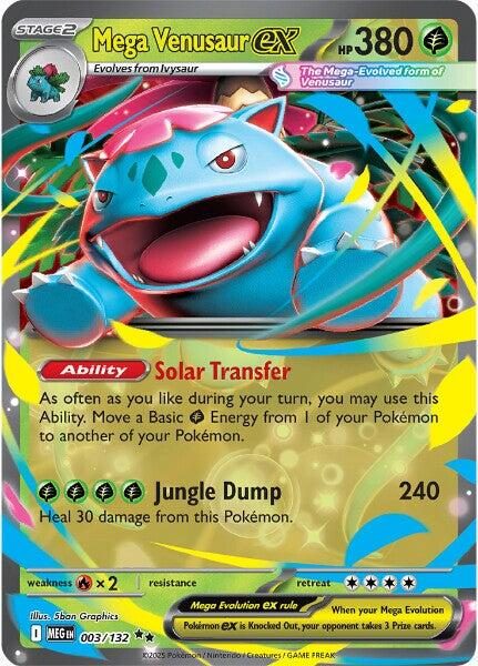 8067127a3b113fe9d02be6b99376f06d.jpg Mega Venusaur EX #003/132 - Bilde 1