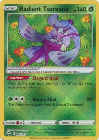 9ea4df20ccf030989c6762e7557b19a2.jpg Radiant Tsareena #16/195 - Bilde 1