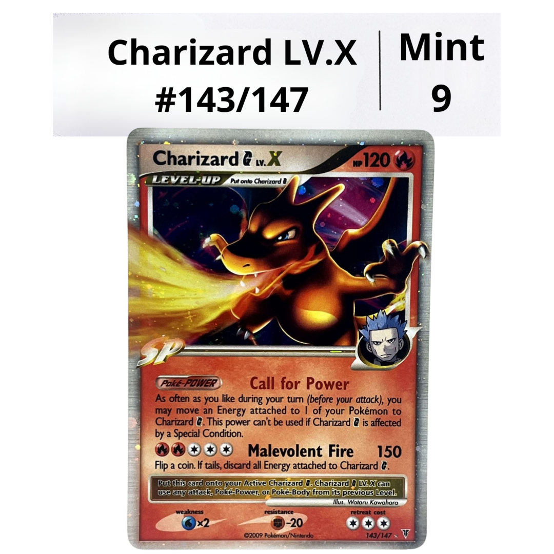 051e62110aaf8c0cf7ebc62fb780f0a9.png Charizard G LV. X #143/147 (CGC 9 Mint) - Bilde 1