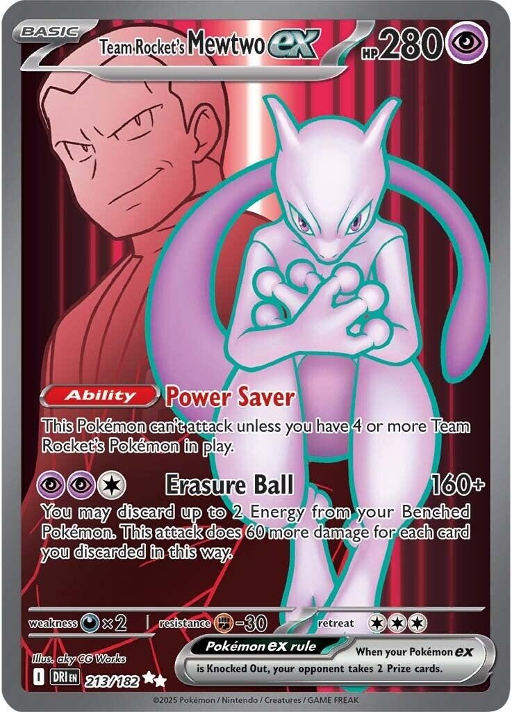 33379a703f4c825b83de320402f6f92e.jpg Team Rocket's Mewtwo EX #213/182 - Bilde 1