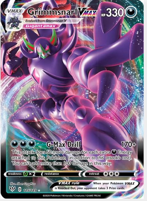 4d57746798da0f5005903e9cba3c312b.png Grimmsnarl VMAX #115/189 - Bilde 1