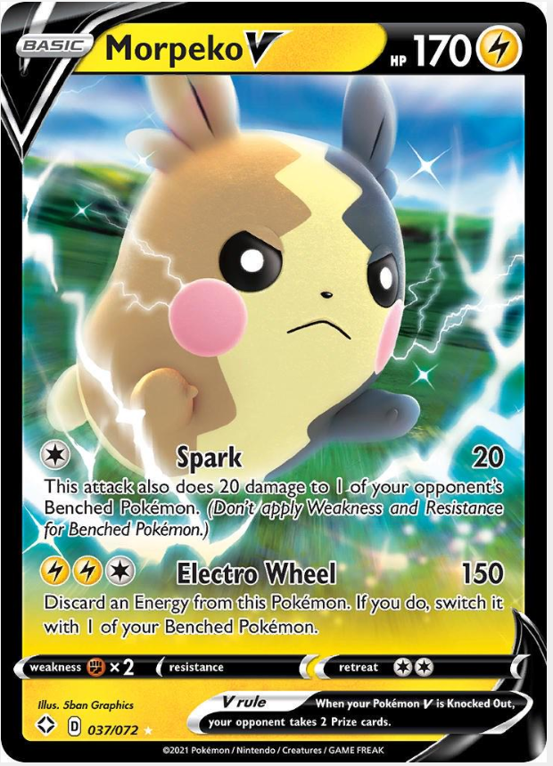 5f17eb5c37f68373ae7a24aa9d48d2bc.png Morpeko V #037/072 - Bilde 1