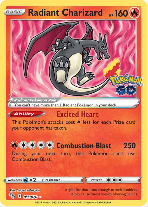 6b613114167992bf11b2c61f94cd46a6.png Radiant Charizard 11/78 - Bilde 1