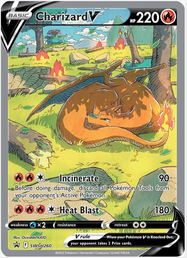 6a5507fb713808525804c260eb95e1ef.png Charizard V #SWSH260 Promo - Bilde 1