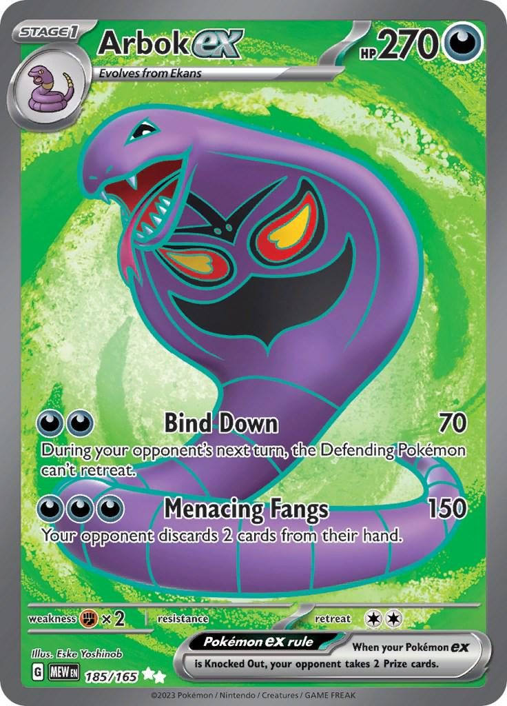 7c34c24ba59d2120c5af9148148a975a.jpg Arbok EX #185/165 - Bilde 1