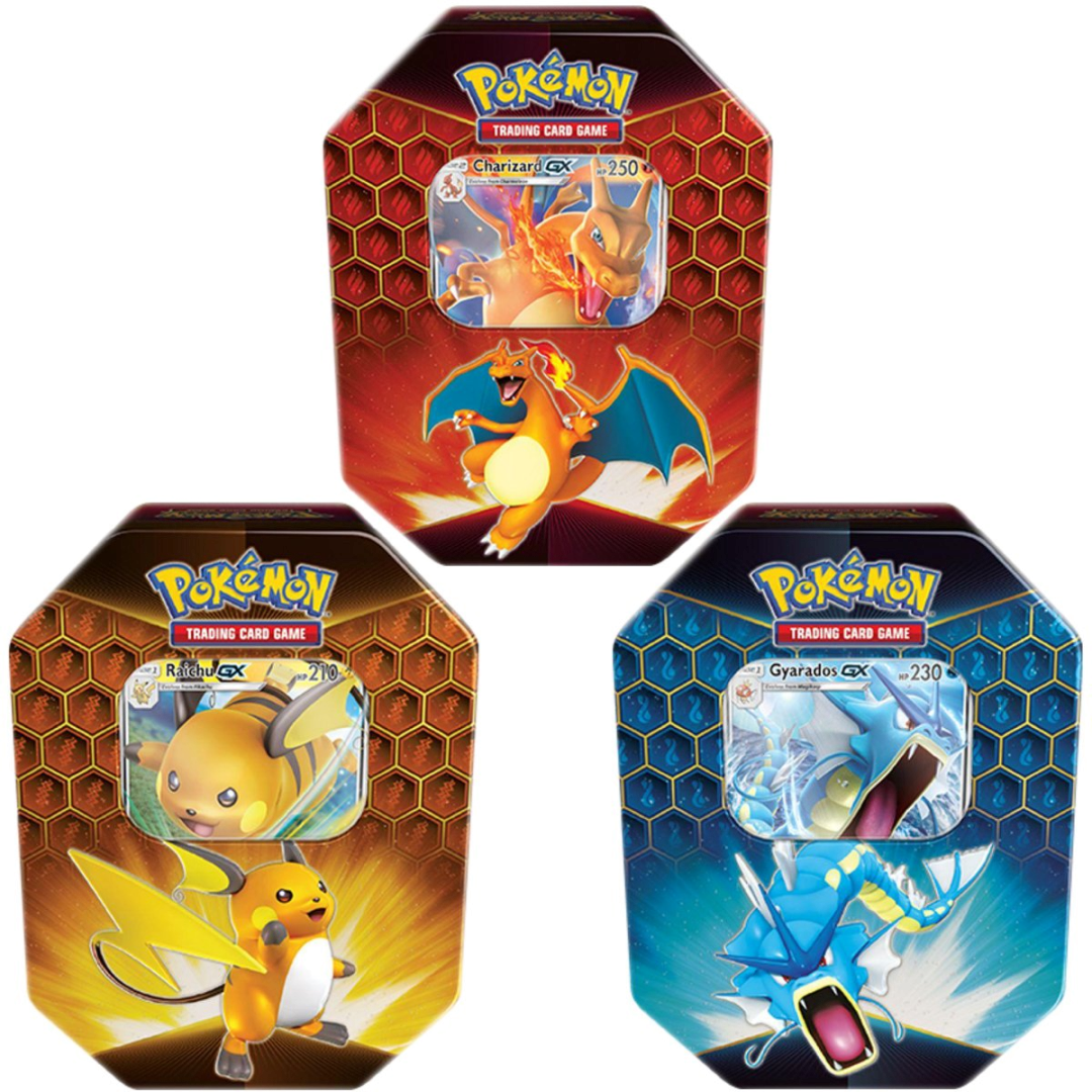 c9ddb8cdd72f398e6359f68fee68fc2b.webp Hidden Fates Tins - Artset (3stk tins) - Bilde 1