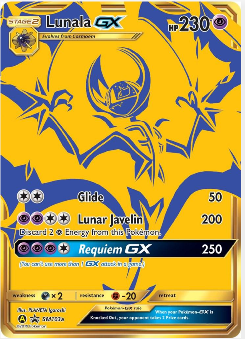 4d5903de9ce7c12674c3186923eceae1.png Lunala GX #SM103a Promo - Bilde 1
