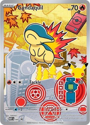 Cyndaquil #047 Anniversary Promo [Stamped]