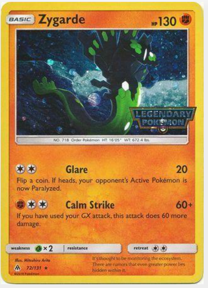 6f5b2795695326bb27b4f6177739a655.png Zygarde Promo #72/131 - Bilde 1