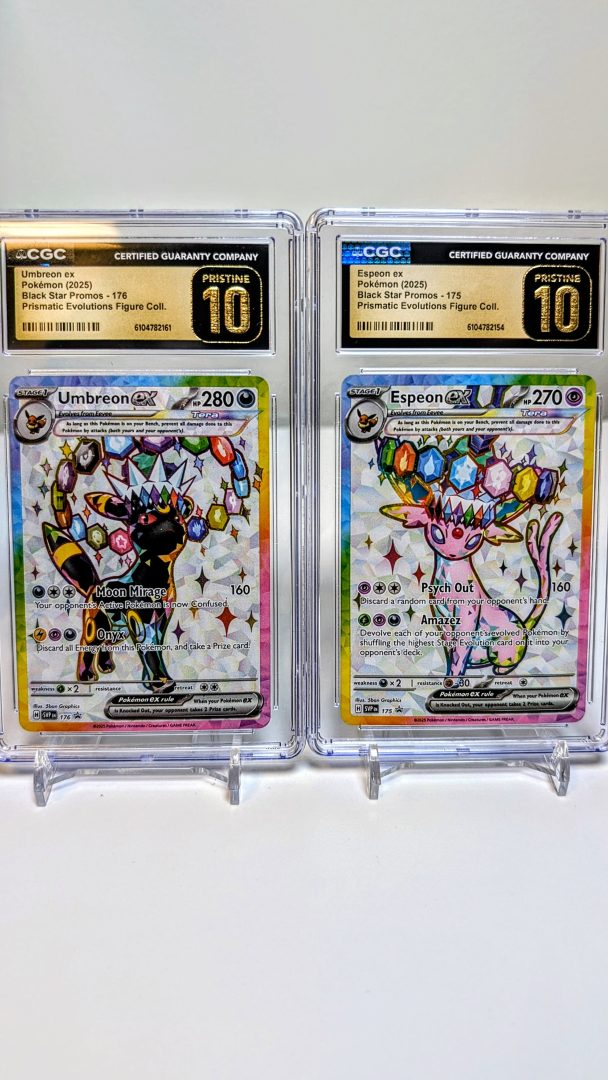 c35ed700780b5f7addaa4b13a0f0f4fc.jpg Espeon EX & Umbreon EX (CGC Pristine 10) - Bilde 1