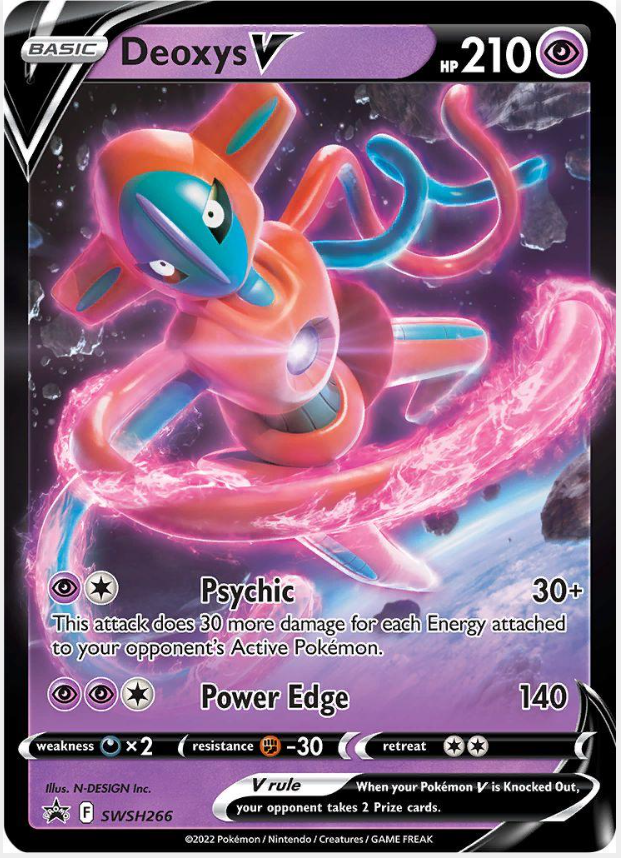 859d7b04182fee22266569fa44215fd0.png Deoxys V #SWSH266 Promo - Bilde 1
