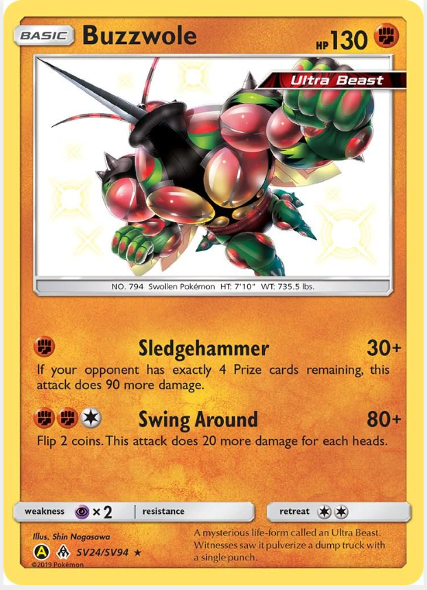 0da80cdd2a216e1b41028bd4a6e49bf6.png Buzzwole #SV24/SV94 - Bilde 1