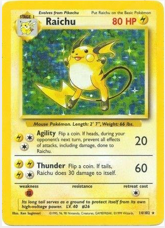 101c43530d756250b8d4ee62df39c19f.png Raichu #14/102 - Bilde 1