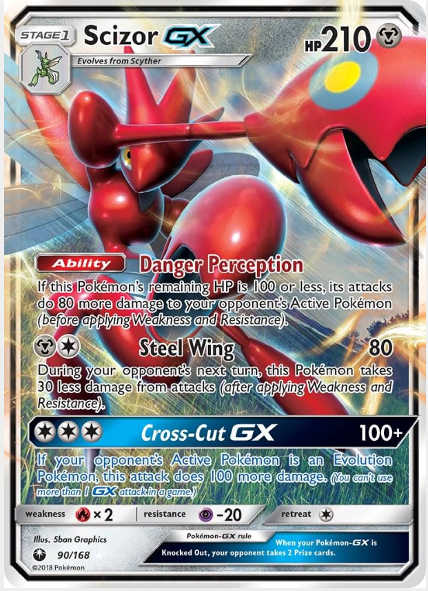 4e7ec8477e09cc461bc6d8199dfb9a2c.png Scizor GX #90/168 - Bilde 1