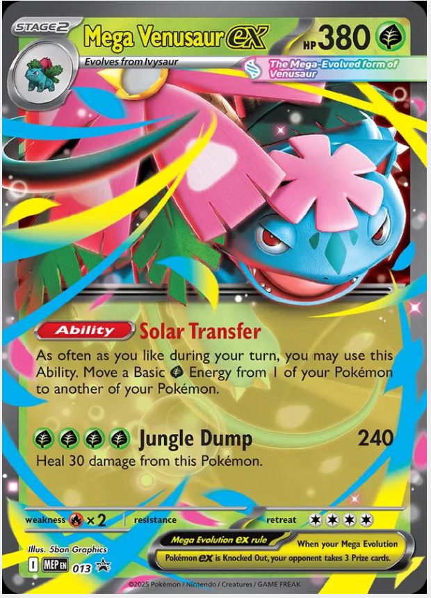 5e89e3c8f0b8e99d8f3aee7346c774aa.png Mega Venusaur EX #13 Promo - Bilde 1