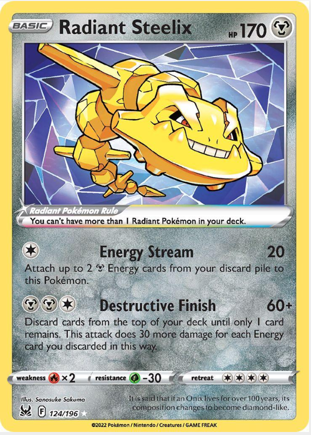 6f901133c804c88a3f90b365063b27d5.png Radiant Steelix 124/196 - Bilde 1