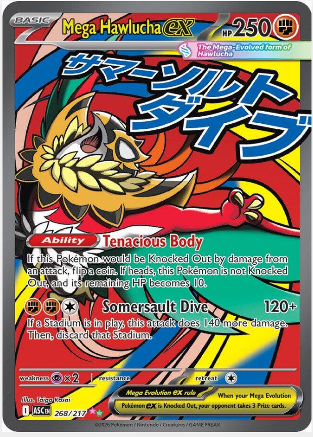 6afa0e6ed60d20e84edc0369585962ca.png Mega Hawlucha ex 268/217 - Bilde 1