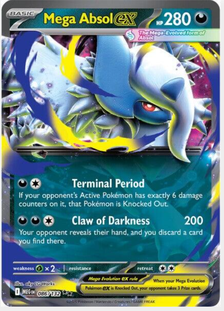 a5e3f98aff47796aa66dcdf67f46824d.png Mega Absol ex #86/132 - Bilde 1