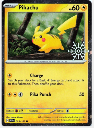 Pikachu #25/165 [Holiday Calendar]