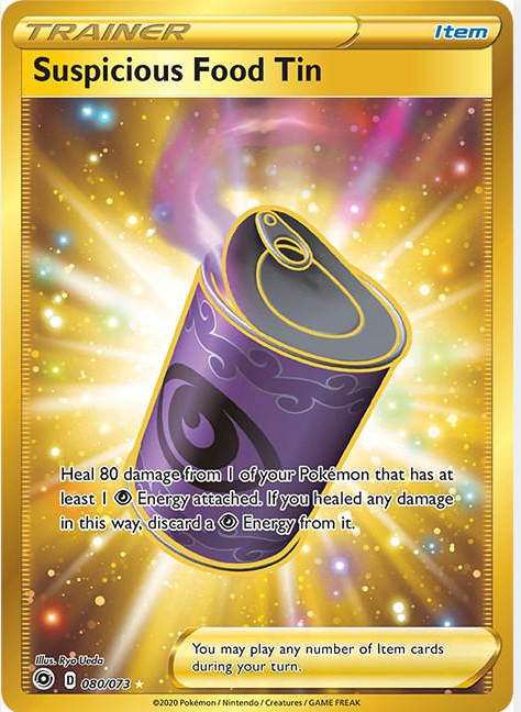 cd1ae83b5e62c3be79f6bd188b04e248.png Suspicious Food Tin #80 Pokemon Champion's Path - Bilde 1
