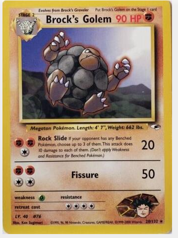 cc416b486283decf2310f9f2daad171a.png Brock's Golem #20/132 - Bilde 1