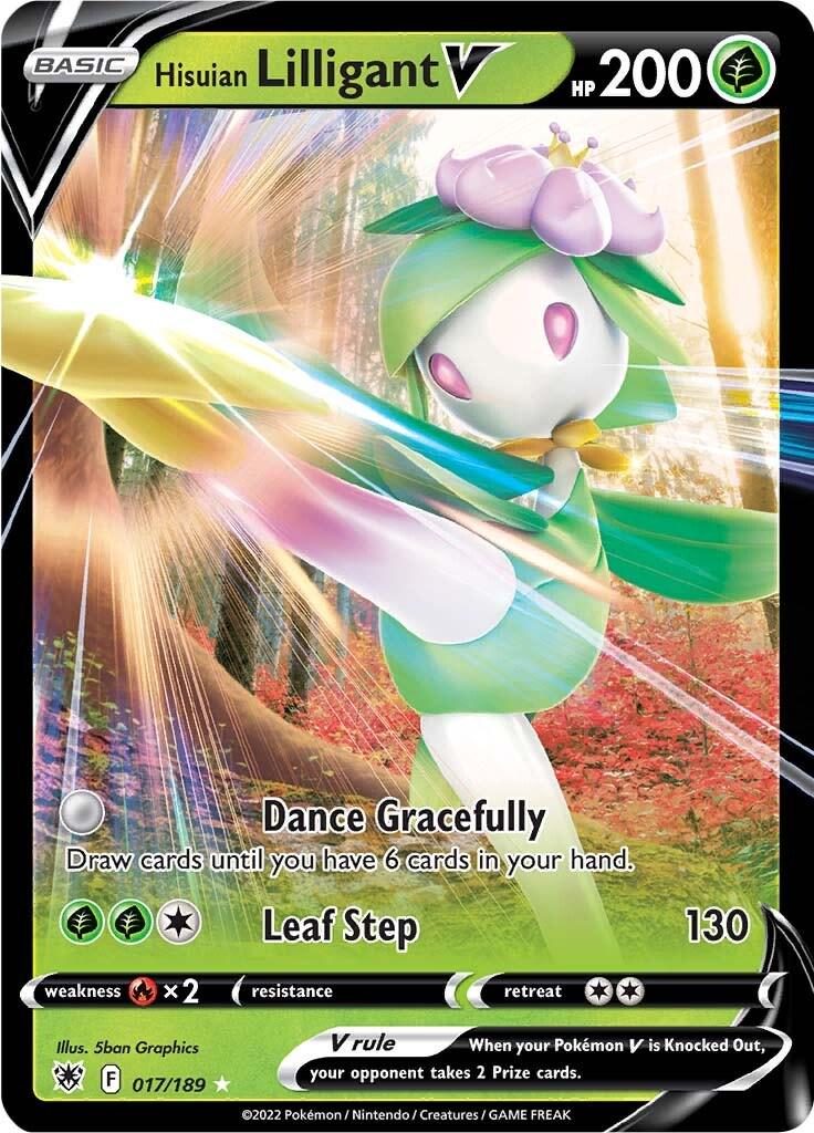 d314b294ad63b49f3328de17863c30e5.jpg Hisuian Lilligant V #017/189 - Bilde 1