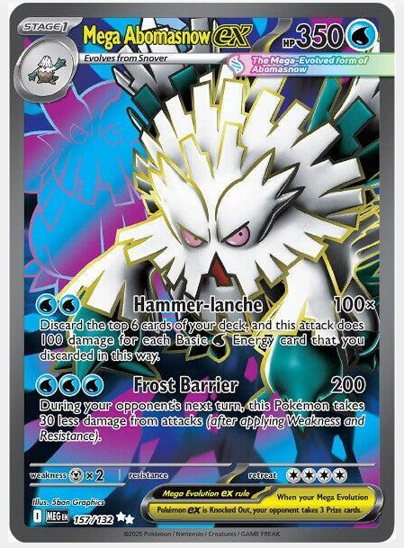 e967f23f1038f1bf6a7879bbd212a062.png Mega Abomasnow ex #157/132 - Bilde 1
