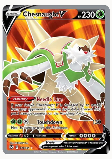 2dcea3ee8215934cb3cfd63439aae2ed.png Chesnaught V 171/195 - Bilde 1