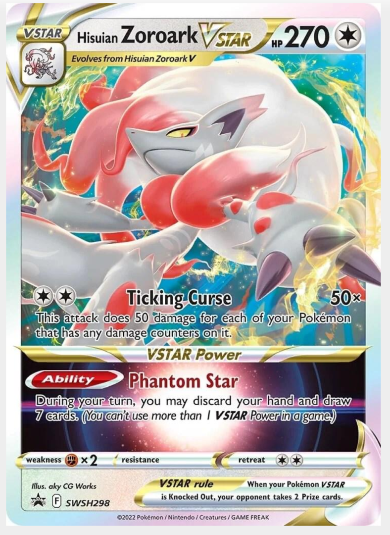 778c46bdb343c955156f6a8975d35991.png Hisuian Zoroark V SWSH298 Promo - Bilde 1