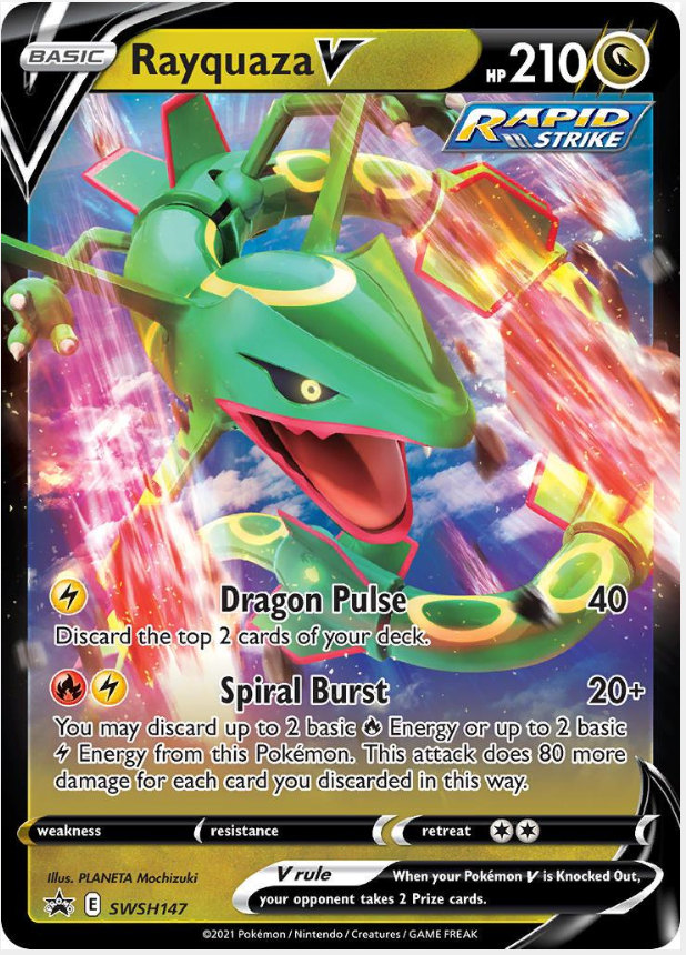bc11dfe469bc328673c223c51c58a9e1.png Rayquaza V #SWSH147 Promo - Bilde 1