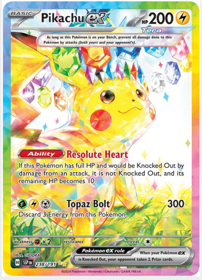 16dd78b38c6510b0cc1fd1d37d72df3d.png Pikachu ex 238/191 - Bilde 1