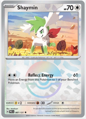 Shaymin [Poke Ball] #87 Pokemon Prismatic Evolutions