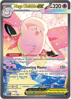 Mega Clefable ex 119/88
