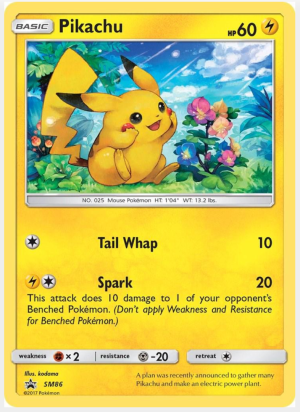 Pikachu SM86 Promo