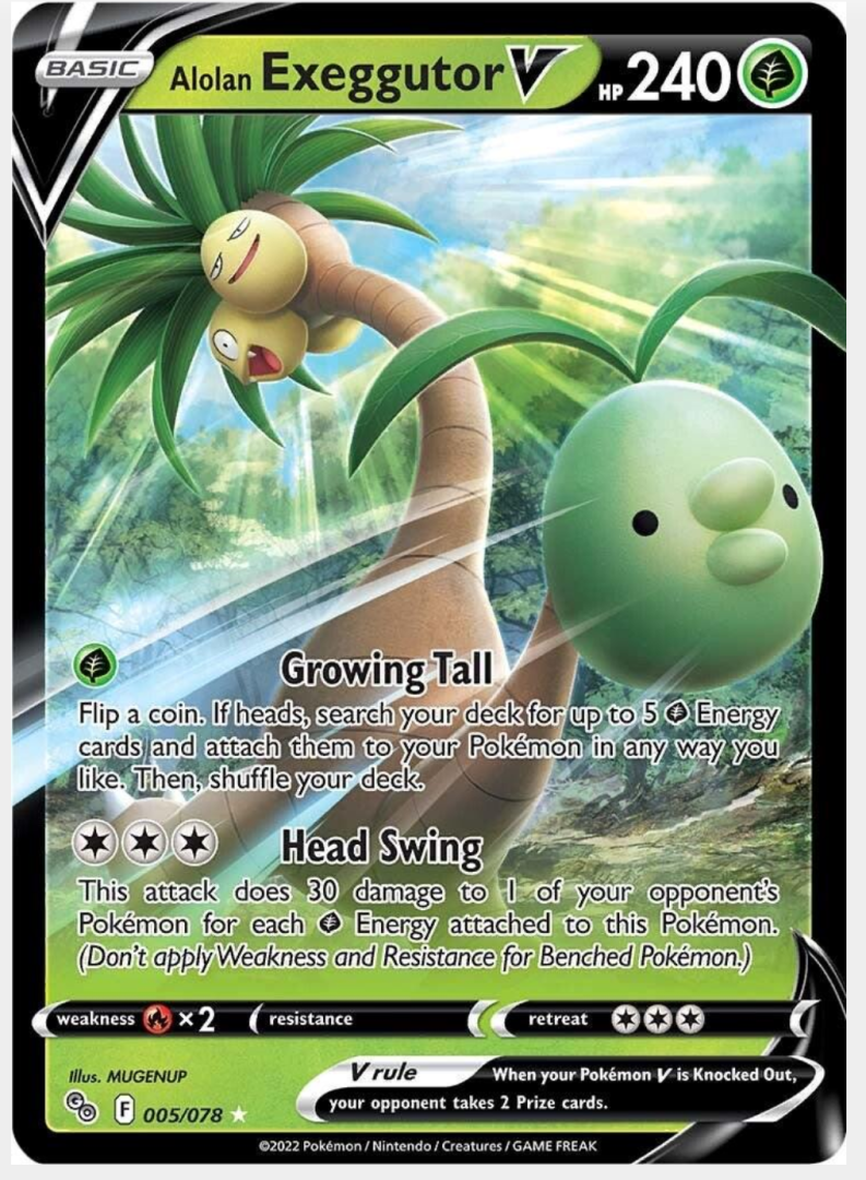 6676efc53e19f97ae8a49c397f47b27c.png Alolan Exeggutor V 5/71 (JP) - Bilde 1