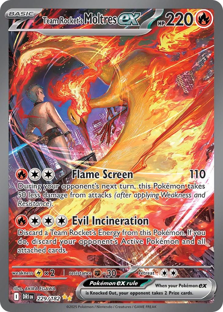 a92341928069cb7565cd7d689a2deb79.jpg Team Rocket's Moltres ex #229/182 - Bilde 1