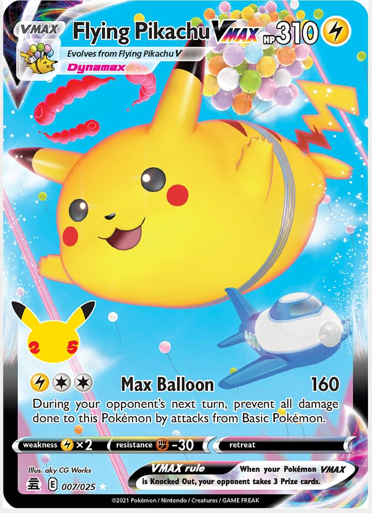 e1df1bd8a31a22daaba0f864c0f5ff26.png Flying Pikachu VMAX 7/25 - Bilde 1