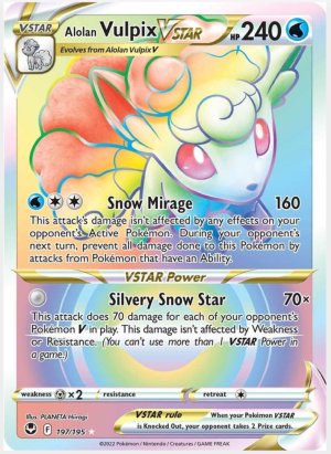 Alolan Vulpix VSTAR 197/195